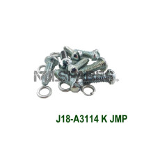 Hip pad fastener set